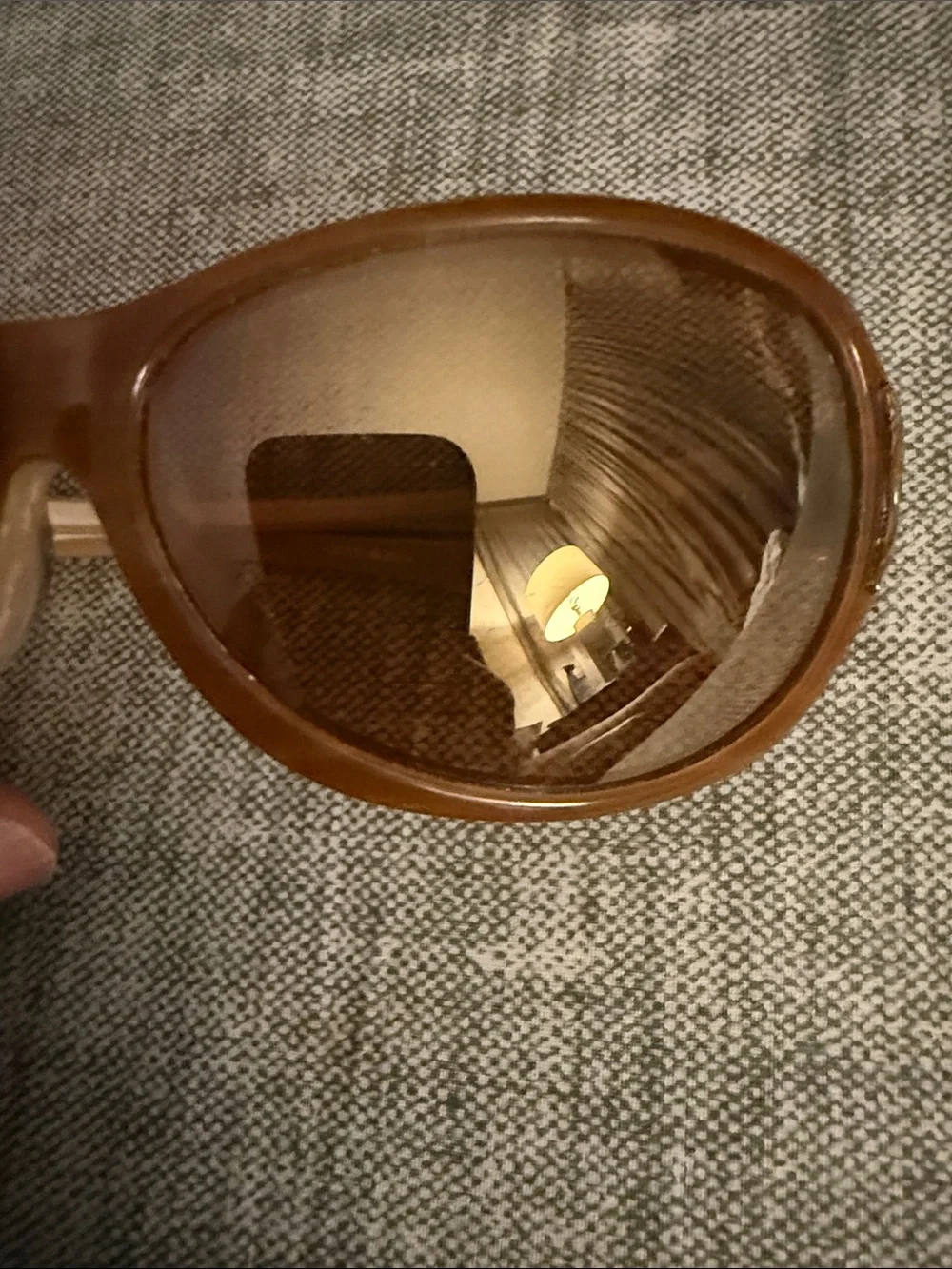 Oakley Belong 05-915 Brown Oval Iridium Wrap Sunglasses 64-14 125